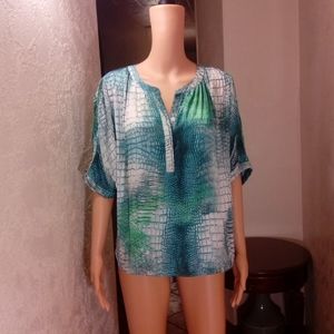 Jennifer Lopez multicolored top polyester